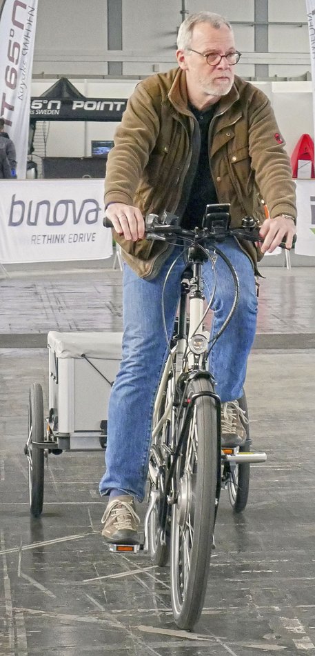 Kranich Cargo Gespann auf Testfahrt