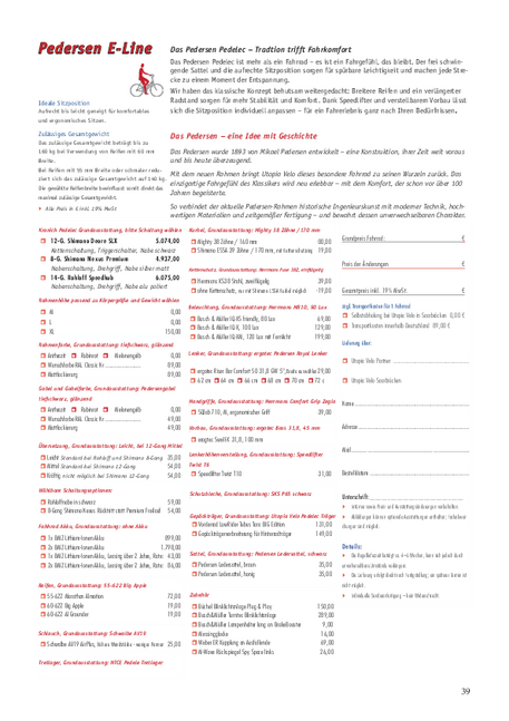 Konfigurationsübersicht Pedersen E-Line Konfigurationsübersicht Pedersen E-Line