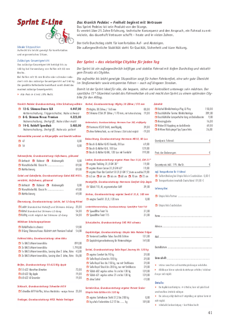 Konfigurationsübersicht Sprint E-Line Konfigurationsübersicht Sprint E-Line