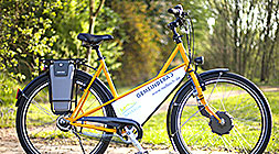 Utopia Kranich Elektro Rad für den Bürgermeister der Stadt Nalbach.