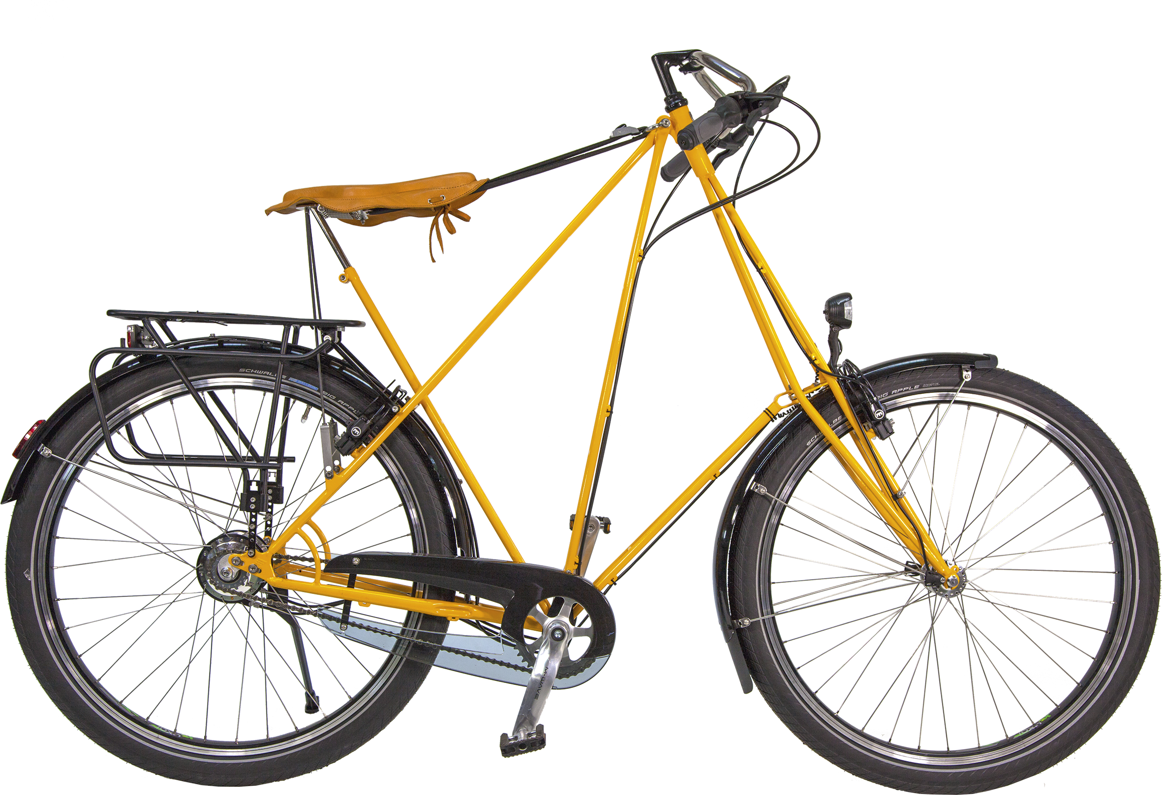 Utopia Pedersen Fahrrad mit Rahmenfarbe gelb